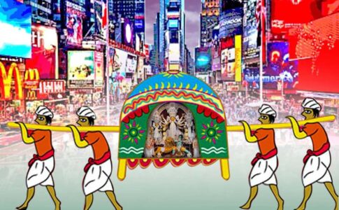 Durga Puja 2024 Celebration Event At Times Square New York USA